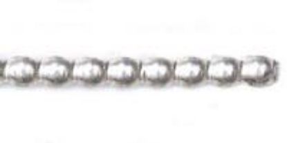 Picture of Wire Sterling Silver 6 Gauge/.162 Inch Half Bead