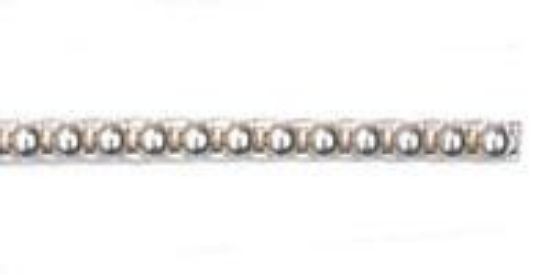Picture of Wire Sterling Silver 9 Gauge/.114 Inch Half Bead