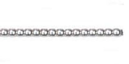 Picture of Wire Sterling Silver 10 Gauge/.102 Inch Half Bead
