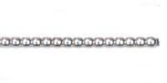 Picture of Wire Sterling Silver 10 Gauge/.102 Inch Half Bead