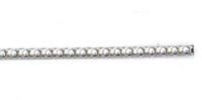 Picture of Wire Sterling Silver 12 Gauge/.081 Inch Half Bead