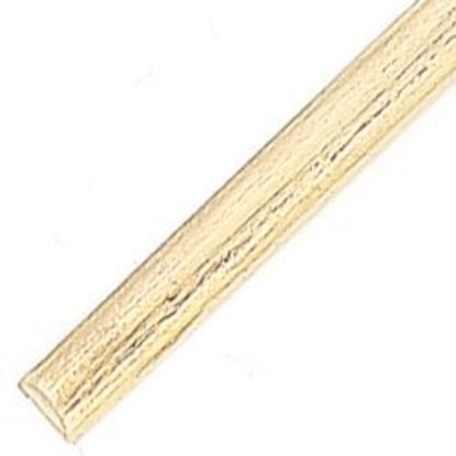 Picture of Red Brass Half-Round Wire 6ga (.162"), Sold in Bulk: 1-lb minimum