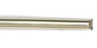 Picture of Red Brass Half Round Wire, 6ga/.162",  5ft Coil