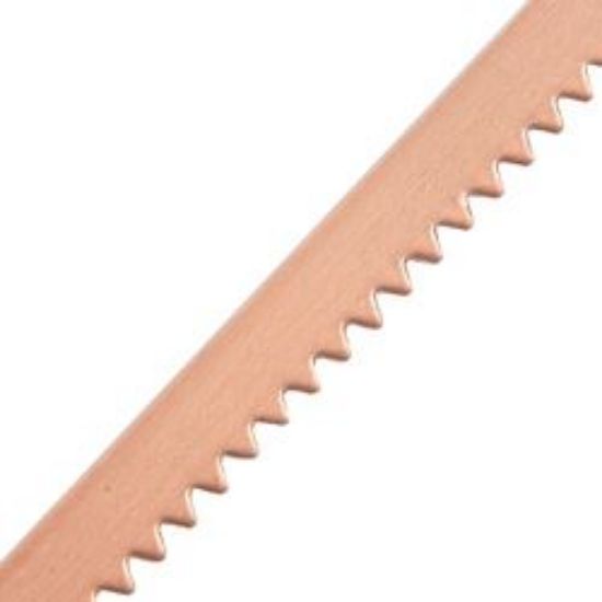 Picture of Copper Serrated Bezel, 1/8 Inch x 28 Gauge. 10 Ft.