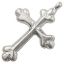 Picture of Sterling Silver Machine Cast Looped Cross CR11, 38x25mm