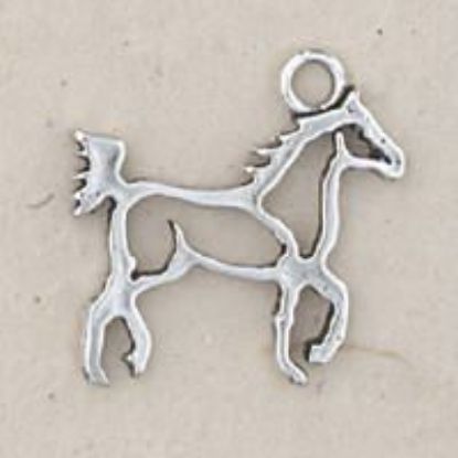 Picture of Sterling Silver Horse Outline Charm 18.5x19mm