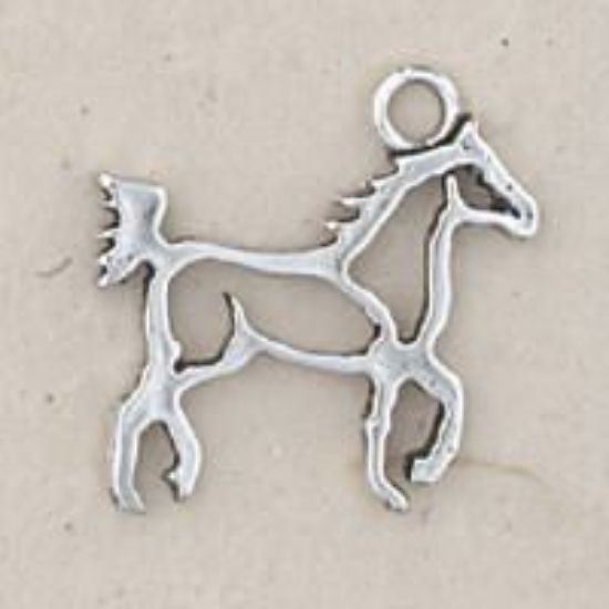 Picture of Sterling Silver Horse Outline Charm 18.5x19mm