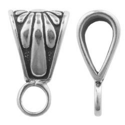 Picture of Sterling Silver Medium Bail With Design 19x11mm