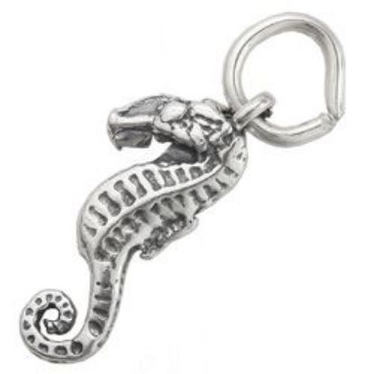 Picture of Sterling Silver Sea Horse Charm with Jump Ring, 8x16mm