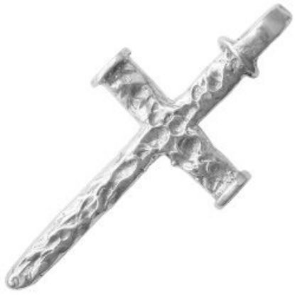 Picture of Sterling Silver Nail Cross, 14x24mm