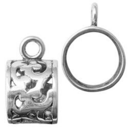 Picture of Sterling Silver Charm Holder, 9.5mm I.D. JBB Finding