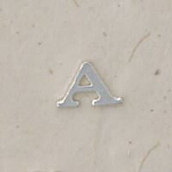 Picture of Sterling Silver Roman Letter "A" - 1/4 Inch, 24ga