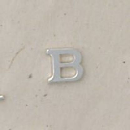 Picture of Sterling Silver Roman Letter "B" - 1/4 Inch, 24ga