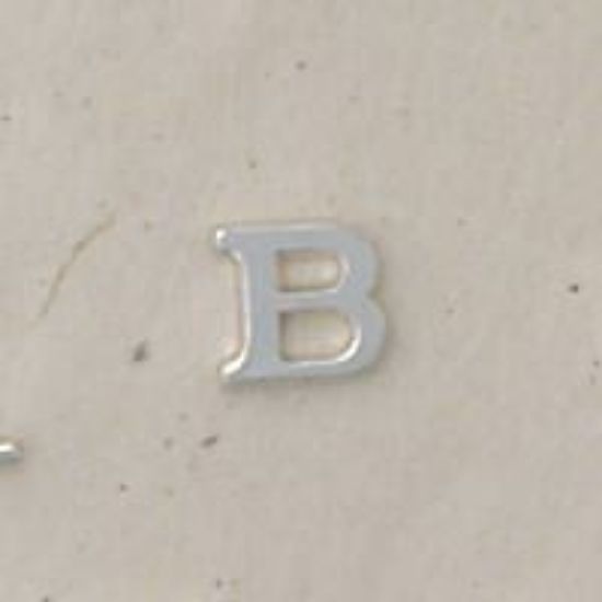 Picture of Sterling Silver Roman Letter "B" - 1/4 Inch, 24ga