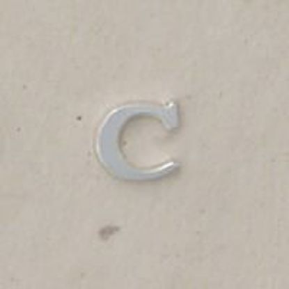Picture of Sterling Silver Roman Letter "C" - 1/4 Inch, 24ga