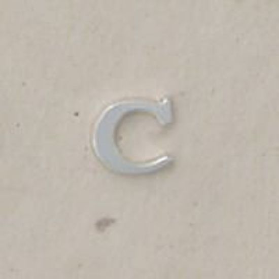 Picture of Sterling Silver Roman Letter "C" - 1/4 Inch, 24ga