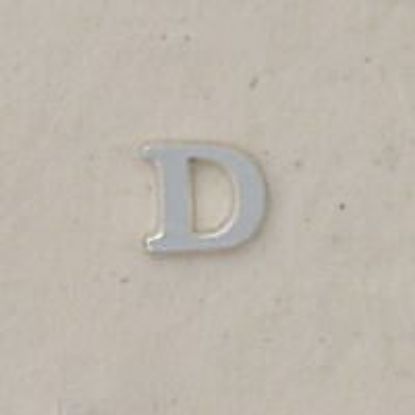 Picture of Sterling Silver Roman Letter "D" - 1/4 Inch, 24ga