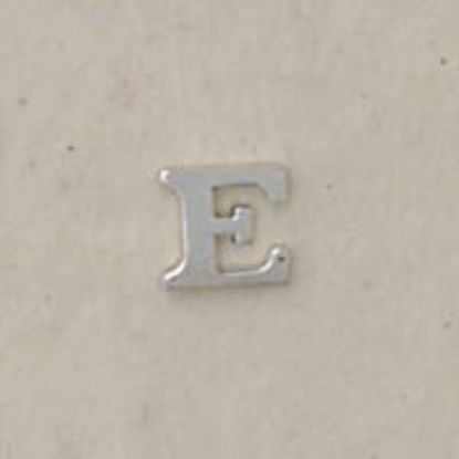 Picture of Sterling Silver Roman Letter "E" - 1/4 Inch, 24ga