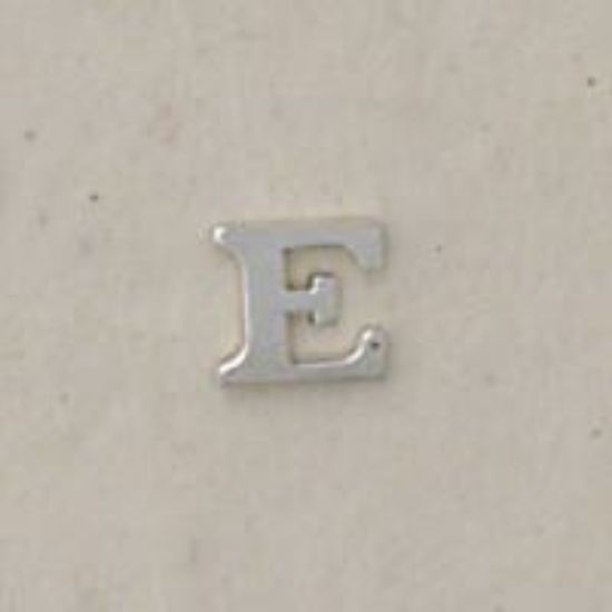 Picture of Sterling Silver Roman Letter "E" - 1/4 Inch, 24ga