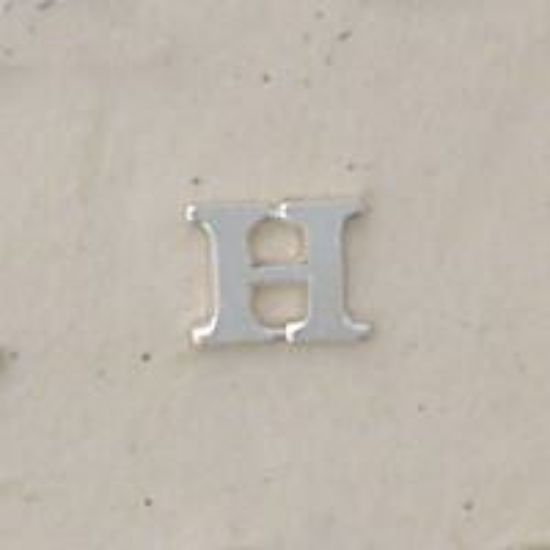 Picture of Sterling Silver Roman Letter "H" - 1/4 Inch, 24ga