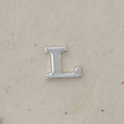 Picture of Sterling Silver Roman Letter "L" - 1/4 Inch, 24ga