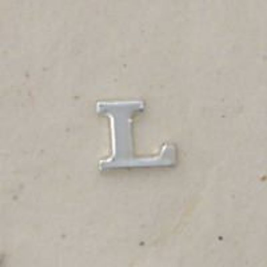 Picture of Sterling Silver Roman Letter "L" - 1/4 Inch, 24ga