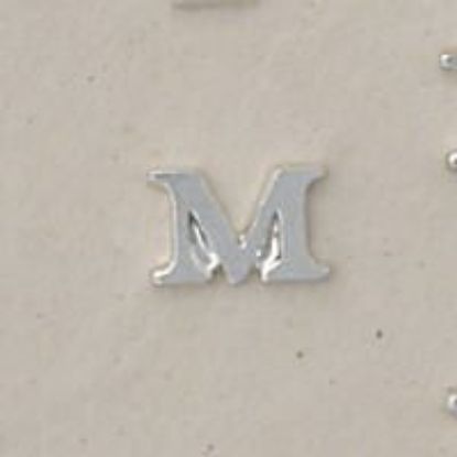 Picture of Sterling Silver Roman Letter "M" - 1/4 Inch, 24ga