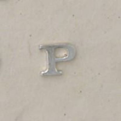 Picture of Sterling Silver Roman Letter "P" - 1/4 Inch, 24ga
