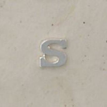 Picture of Sterling Silver Roman Letter "S" - 1/4 Inch, 24ga