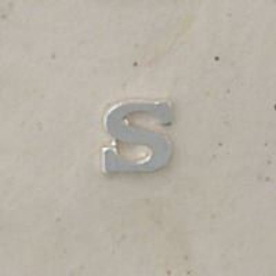 Picture of Sterling Silver Roman Letter "S" - 1/4 Inch, 24ga