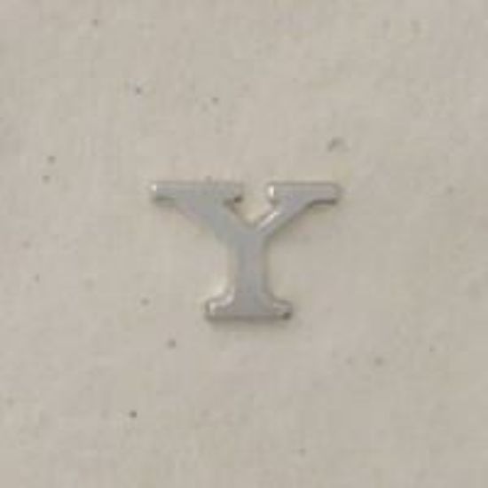 Picture of Sterling Silver Roman Letter "Y" - 1/4 Inch, 24ga