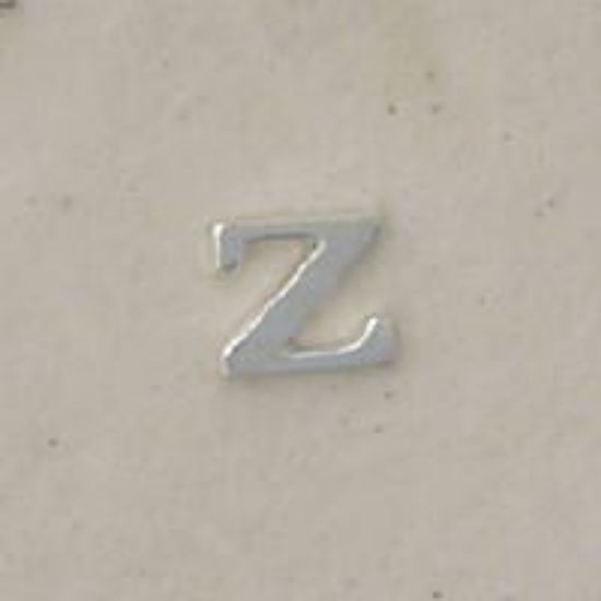 Picture of Sterling Silver Roman Letter "Z" - 1/4 Inch, 24ga