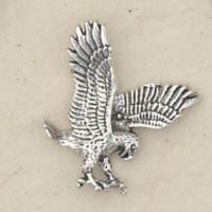 Picture of Sterling Silver Machine Cast Extra Small 3 Dimensional Eagle #22 18x16mm
