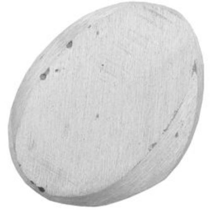 Picture of Sterling Silver Sand Cast Ring #30, 17x27mm Oval, Size 10.