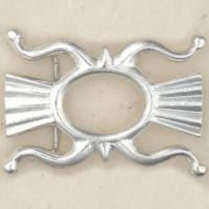 Picture of Sterling Silver Sand Cast Buckle #11, 26x33mm Oval.