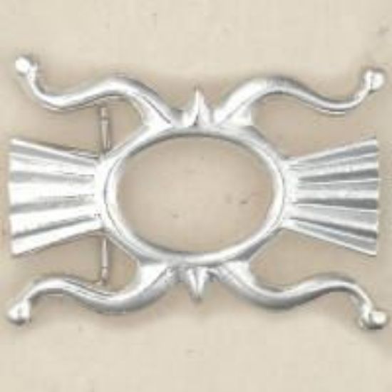 Picture of Sterling Silver Sand Cast Buckle #11, 26x33mm Oval.