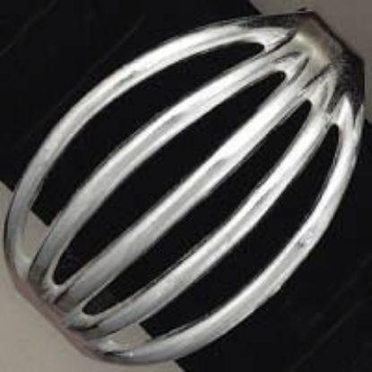 Picture of Sterling Silver Sand Cast Bracelet #6, 1-11/16" Width, 5-1/2" Length.