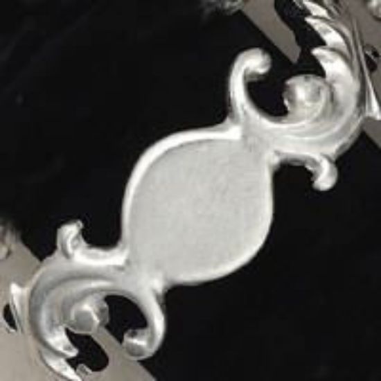 Picture of Sterling Silver Sand Cast Bracelet #15, 7/8" Width, 5-7/8" Length.