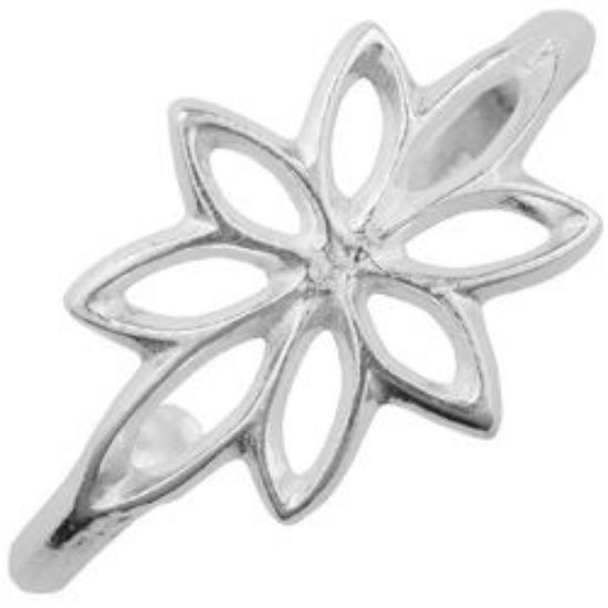 Picture of Sterling Silver "Jennifer" Sandcast Bracelet, 1-1/4" Width, 5-1/4" Length.