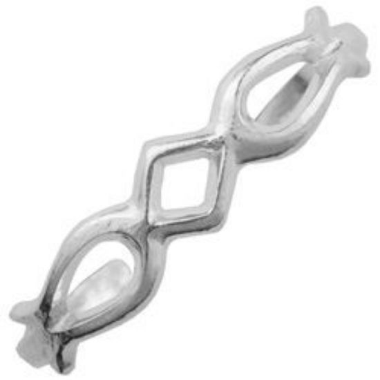 Picture of Sterling Silver "Violet" Sandcast Bracelet, 1/2" Width, 5-7/8" Length.