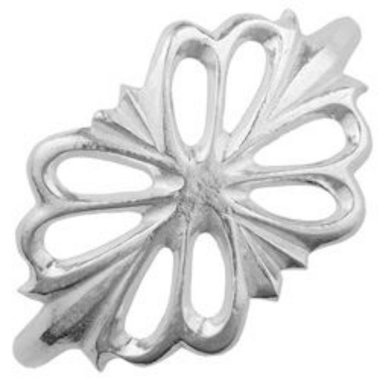 Picture of Sterling Silver "Margie" Sandcast Bracelet, 1-1/2" Width, 5-1/4" Length.