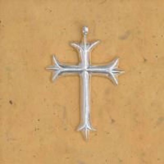 Picture of Sterling Silver Sand Cast Cross #1, 38x57mm
