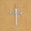 Picture of Sterling Silver Sand Cast Cross #1, 38x57mm
