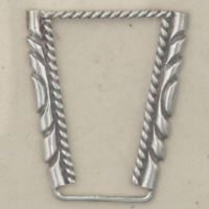 Picture of Sterling Silver Machine Cast Twist Stamped Watch Tip Border, 1" x 1-1/4"