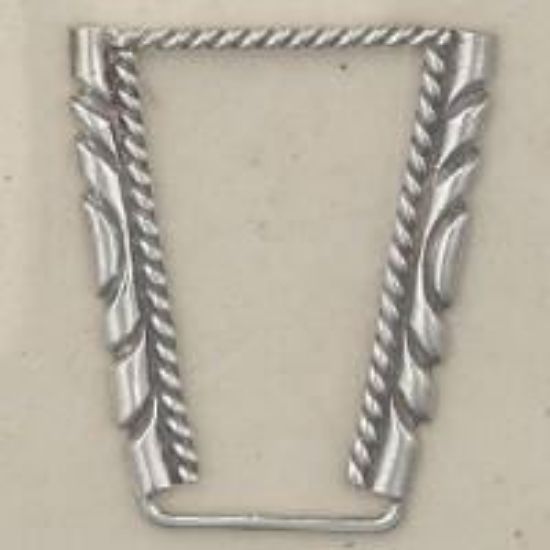 Picture of Sterling Silver Machine Cast Twist Stamped Watch Tip Border, 1" x 1-1/4"