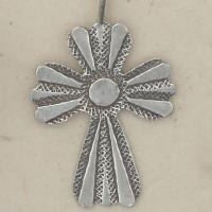 Picture of Sterling Silver Machine Cast Flared Loop Cross
