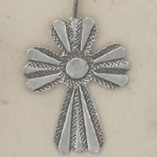 Picture of Sterling Silver Machine Cast Flared Loop Cross
