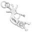 Picture of Sterling Silver Right Loop Kokopelli Charm Machine Cast