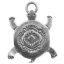 Picture of Sterling Silver Looped Turtle Charm Machine Cast 23x18.5mm