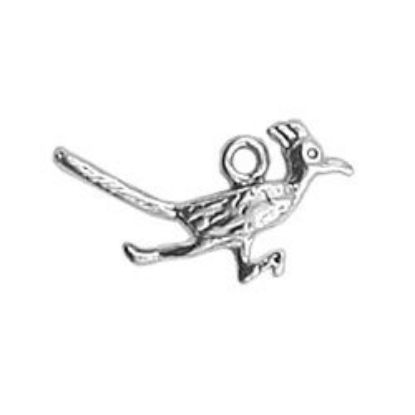 Picture of Sterling Silver Small Machine Cast Loop Roadrunner Charm 10x22mm